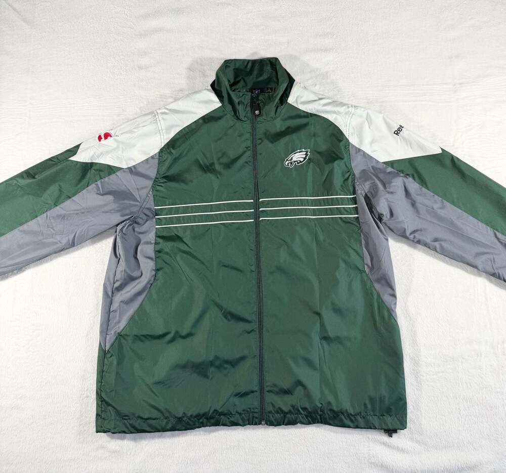 Vintage Reebok NFL Philadelphia Eagles Sports Illustrated Windbreaker Jacket, L